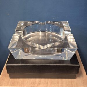 Crystal Clear Square Ashtray - 4ct