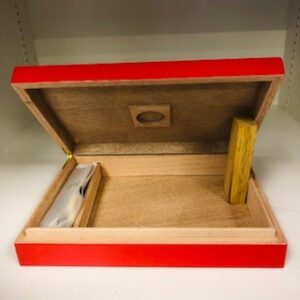 Humidor "CHE" Design Red Lacquer - 15ct - Image 2