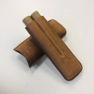 Cigar Case Brigham Toro Tan- 2ct