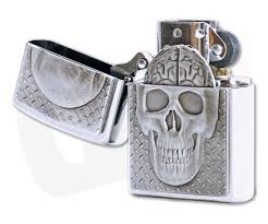 Zippo Skull With Brain Surprise Lighter