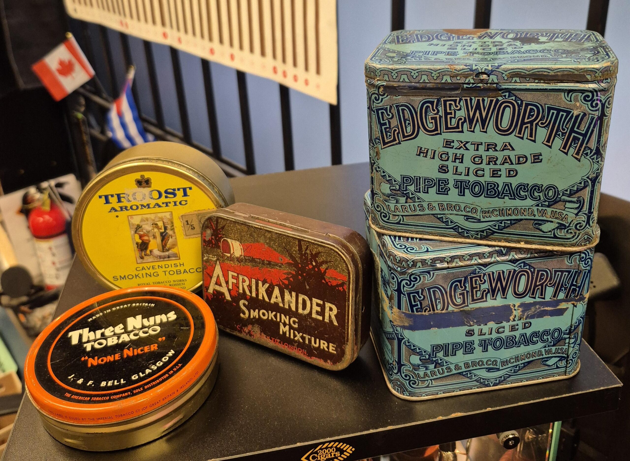 Tobacco Antique Empty Tins – Single
