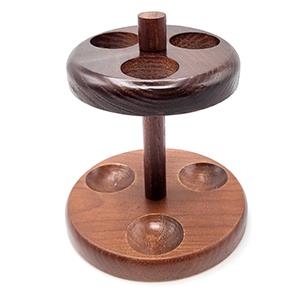 Anton Pipe Stand Wood Brown - 3ct