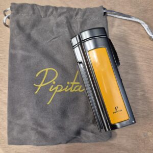 Pipita Lighter w/Scissors-Punch - Yellow/Gunmetal