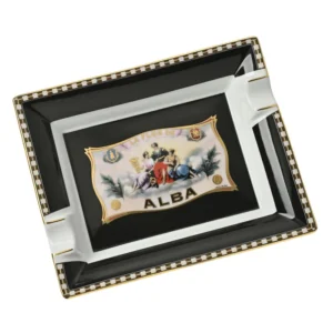 Elie Bleu Flor de Alba  Porcelain Ashtray - 2cig