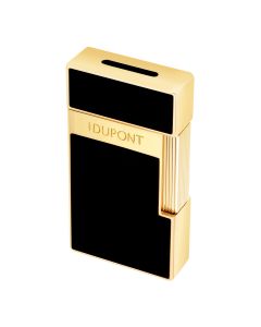ST Dupont Biggy Lighter Black Lacquer Golden